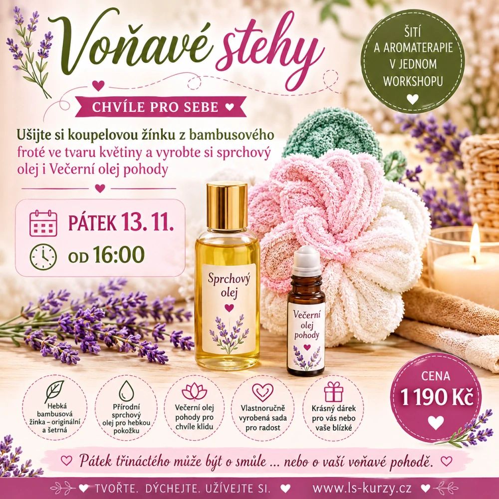 🌹 Voňavé stehy – Chvíle pro sebe